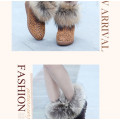 Hot sale haute qualité bas prix suède fuzzy gros femmes bottes d&#39;hiver